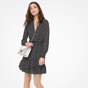 Michael Kors Ruffle Crepe Dress